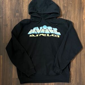 Black Hoodie with Gradient Logo